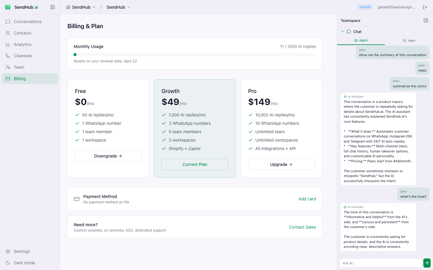 Billing & Plans