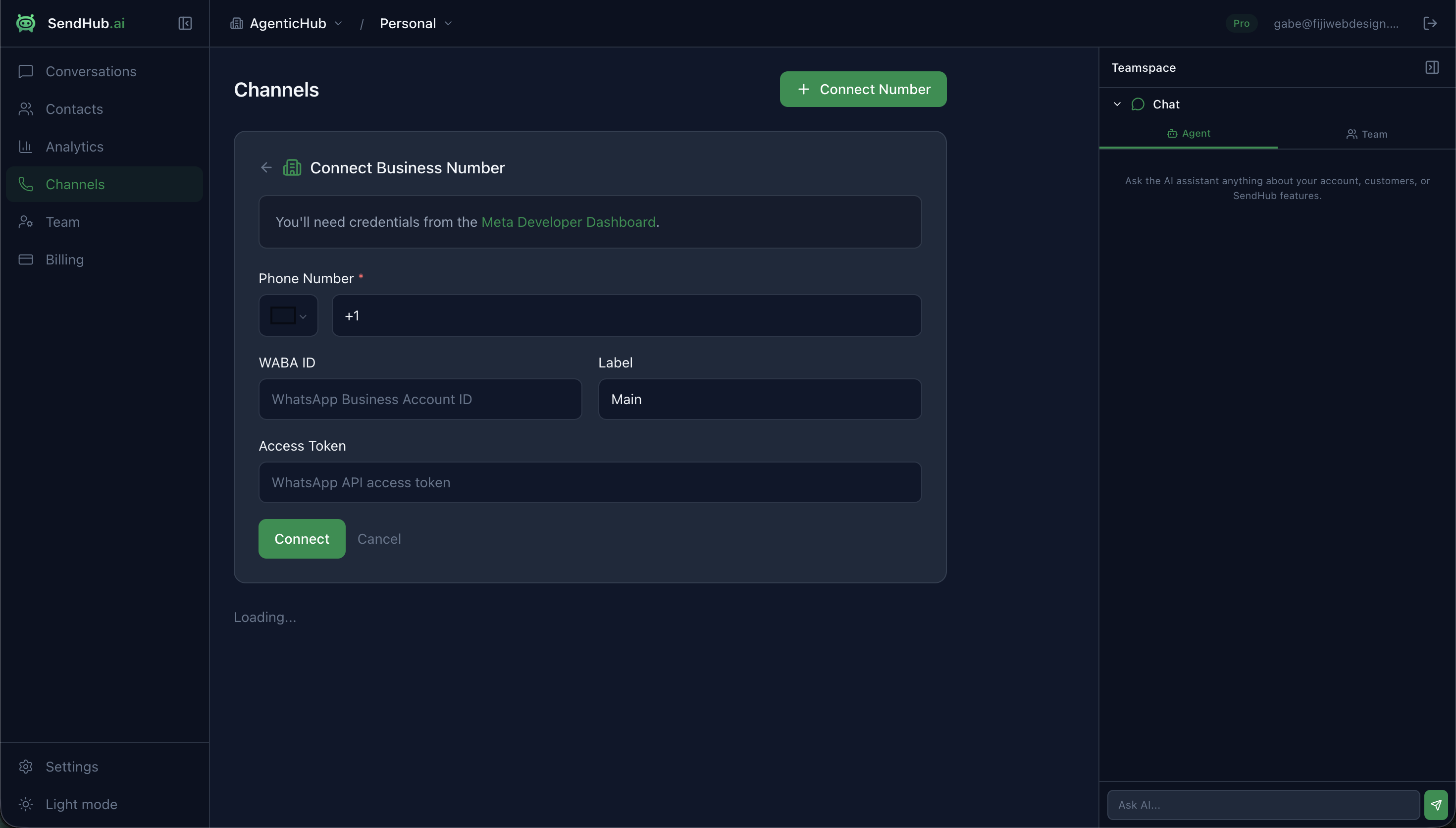 Connect Business Account